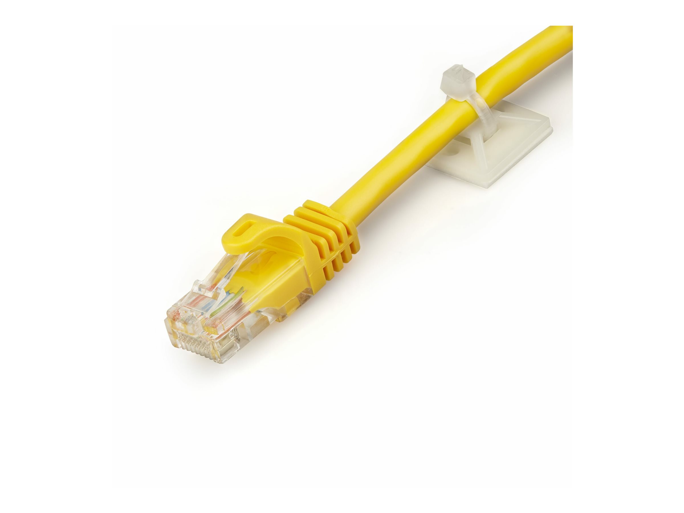 Startech 100 Pack Cable Tie Mounts with Adhesive Tape for 0.18 in. (4.6 mm) Wide Ties, Nylon/Plastic Zip Tie Mounts, Electrical/Network Cable Wrap Mounts / 94V-2 Fire & UL Rated TAA - Nylon 66 Zip Tie Mount (CBMCTM2) - cable tie mount - TAA Compliant