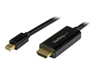 StarTech.com 6ft Mini DisplayPort to HDMI Cable - 4K 30hz Monitor Adapter Cable - mDP PC or Macbook to HDMI Display (MDP2HDMM