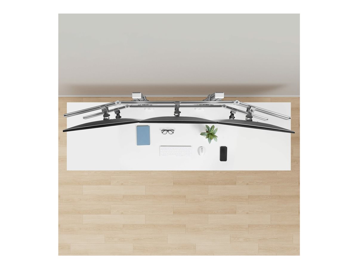 StarTech.com Six-Monitor Desk Mount w/ Crossbar, Up To 32" Screens/17.6lb montážní sada - pro 6 LCD displejů - Sloupec, dvojitý - bílá – foto 10