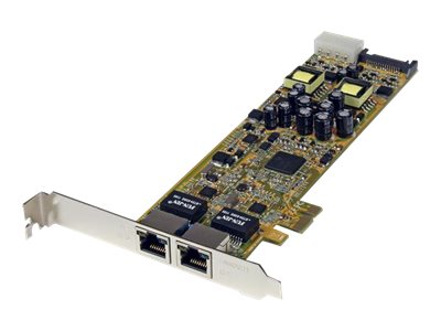 StarTech.com Dual Port PCI Express Gigabit Ethernet Network Card Adapter - 2 Port PCIe NIC 10/100/100 Server Adapter...