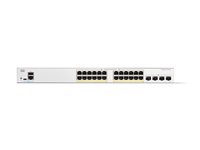 Cisco Catalyst 1200-24FP-4G - switch - 24 ports - smart - rack-mountable