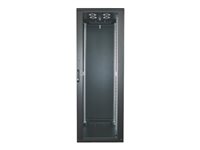 Intellinet Network Cabinet, Free Standing (Standard), 42U, Usable Depth 123 to 373mm/Width 503mm, Black, Flatpack, Max 1500kg, Server Rack, IP20 rated, 19", Steel, Multi-Point Door Lock, One Lock Per Side Panel, Three Year Warranty - rack - 42U