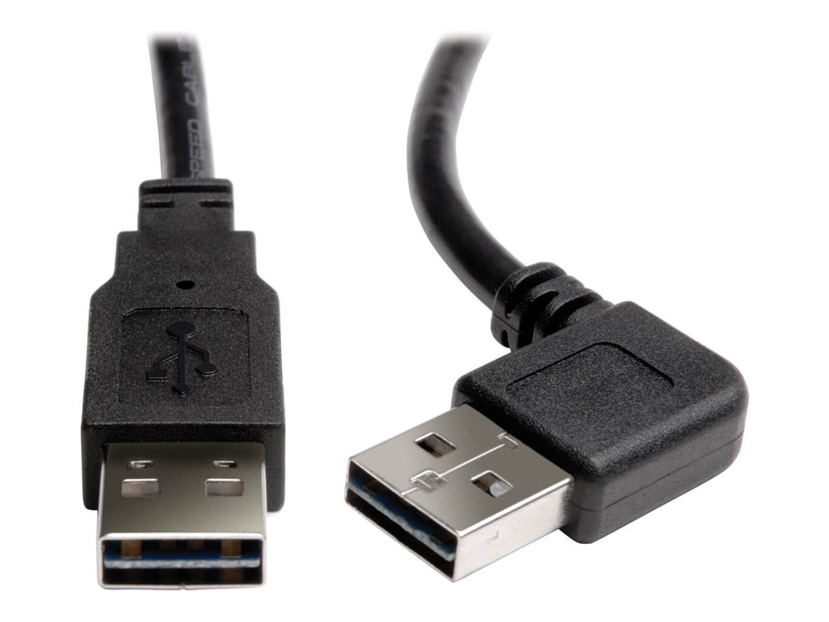 Eaton Tripp Lite Series Universal Reversible USB 2.0 Cable (Right/Left-Angle Reversible A to Reversible A M/M), 6 ft. (1.83 m)