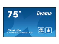 iiyama ProLite LH7554UHS-B1AG 75' Digital skiltning 3840 x 2160
