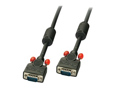 LINDY VGA Kabel M/M schwarz 3m HD15 M/M DDC-fähig - 36374
