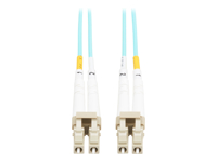Eaton Tripp Lite Series 10Gb Duplex Multimode 50/125 OM3 OFNP Fiber Patch Cable (LC/LC) - Aqua, 1 m (3.3 ft.), TAA