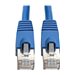 Eaton Tripp Lite Series Cat6a 10G Snagless Shielded STP Ethernet Cable (RJ45 M/M), PoE, Blue, 15 ft. (4.57 m)