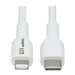 Eaton Tripp Lite Series USB-C to Lightning Sync/Charge Cable (M/M), MFi Certified, White, 2 m (6.6 ft.)