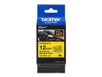 BROTHER RUBAN 12mm Noir/Jaune