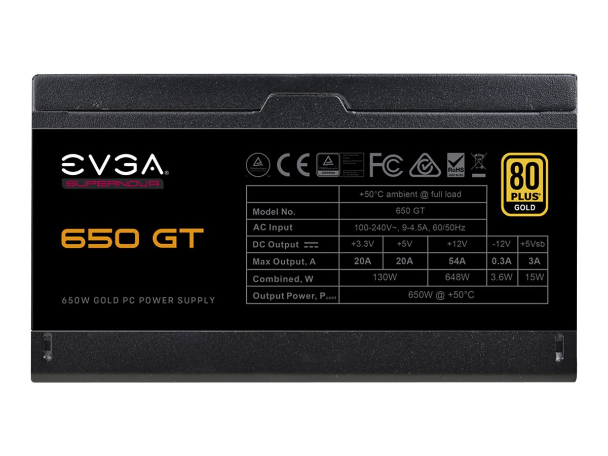 EVGA SuperNOVA 650 GT Strømforsyning 650Watt