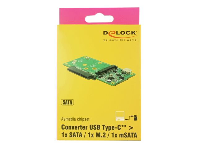 Delock - adaptér rozhraní - M.2 Card / SATA 6Gb/s / mSATA - USB – foto 4