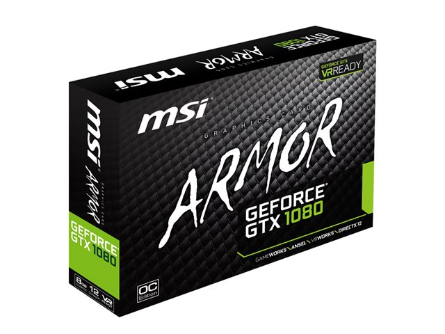 MSI GeForce GTX 1080 ARMOR 8G OC グラフィックボード 箱付き