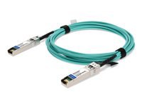AddOn - 10GBase-AOC direct attach cable - TAA Compliant - SFP+ to SFP+ - 3 m - fiber optic - active - for Lenovo ThinkSystem DE4000H Hybrid; SR250 V2; ST250 V2; ST50 V2