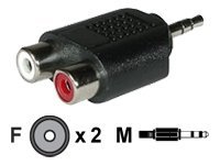 C2G - Audio adapter - mini-phone stereo 3.5 mm male to RCA female
