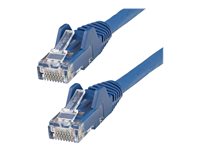 StarTech.com 5m LSZH CAT6  Cable, 10  Snagless RJ45 100W  Network Patch Cord Strain Relief, CAT 6 10GbE UTP, Blue, Individually Tested/ETL, Low Smoke Zero Halogen - Category 6 - 24AWG (N6LPATCH5MBL) CAT 6 Ikke afskærmet parsnoet (UTP) 5m Patchkabel Blå