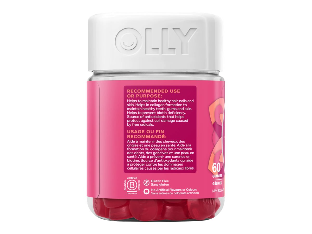 OLLY Undeniable Beauty Dietary Supplements - Grapefruit Glam - 60's