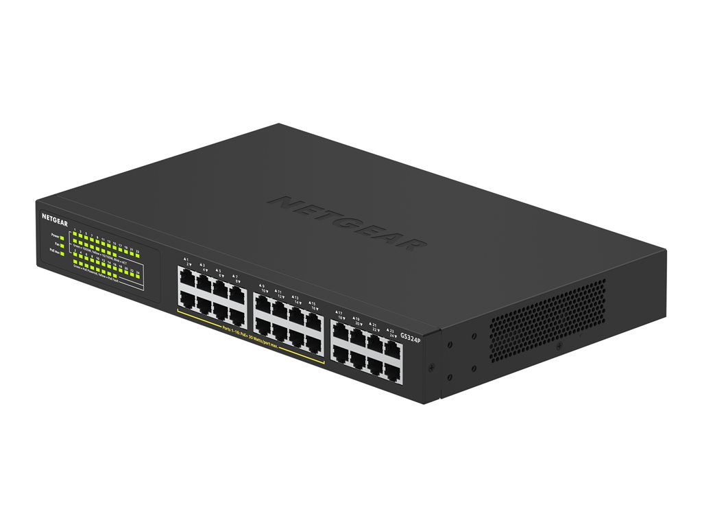 NETGEAR 24PT GIGE UNMNGED SWCH W/ POE+
