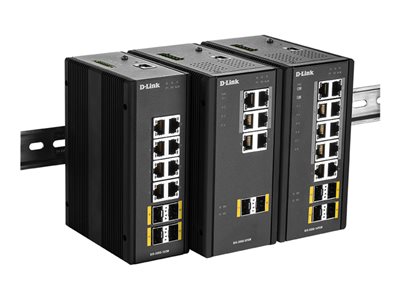 Switch / 14 Port Layer2 Managed Gigabit PoE Industrial Switch, 8x 100/1000Mbit/s TP (RJ-45) PoE Port,  2x 100/1000Mbit/s TP (RJ-45) Port, 4x SFP Port, Automatische Geschwindigkeits- und Duplexanpassung, IEEE 802.3at PoE kompatibel, bis 30 Watt Leistu