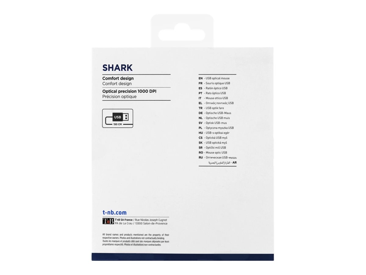 TNB SHARK 1000Dpi Wired Optical Mouse