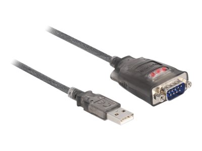 DELOCK Adapter USB 2.0 Typ-A > Seriell RS-232 D-Sub 9 Pin St - 61400