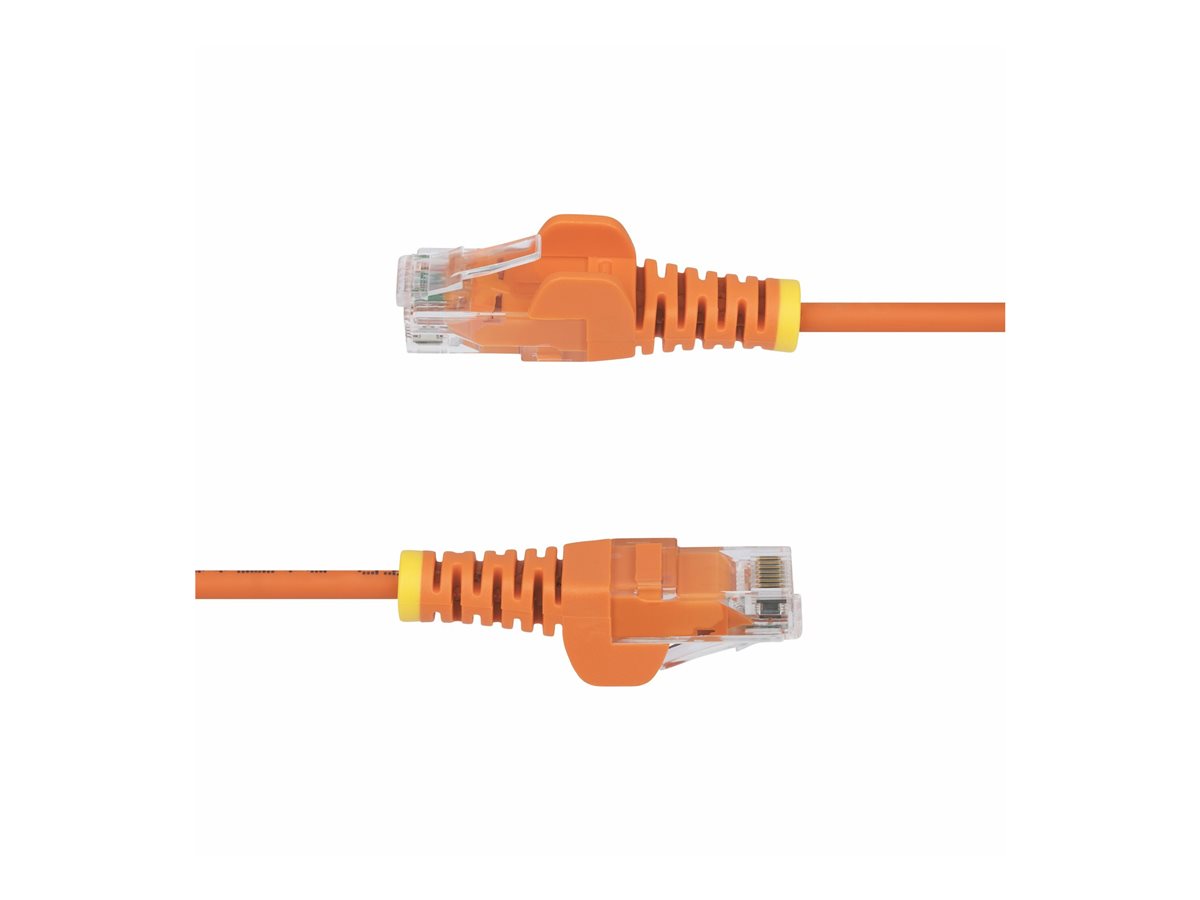 StarTech.com 1.5m Orange Slim CAT6 Ethernet Cable, Snagless, 28AWG, LSZH - patch kabel - 1.5 m - oranžová – foto 3