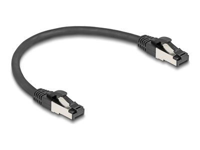 DELOCK RJ45 Netzwerkkabel Cat.8.1 S/FTP 0,25m-40Gbps schwarz