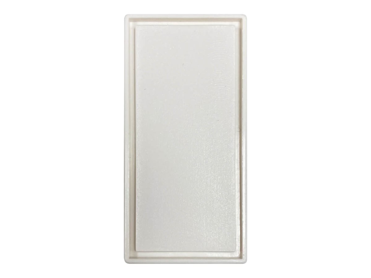 BLANK SNAP-IN INSERT EUROPEAN STYLE VERTICAL 22.5 X 44MM WHITE