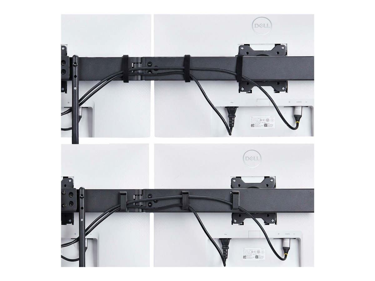 StarTech.com Crossbar Triple Monitor Desk Mount, VESA 75x75/100x100 montážní sada - nastavitelné rameno - pro 3 LCD displeje - triple monitor mount - černá – foto 11