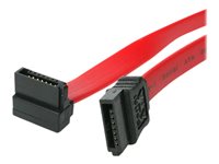 StarTech.com 24in SATA to Right Angle SATA Serial ATA Cable - SATA cable - Serial ATA 150/300/600 - SATA (R) to SATA (R) - 61 cm - right-angled connector - red - for P/N: 25S22M2NGFFR, 25SATSAS35HD, CFAST2SAT25, S322M225R, S32M2NGFFPEX, ST521PMINT