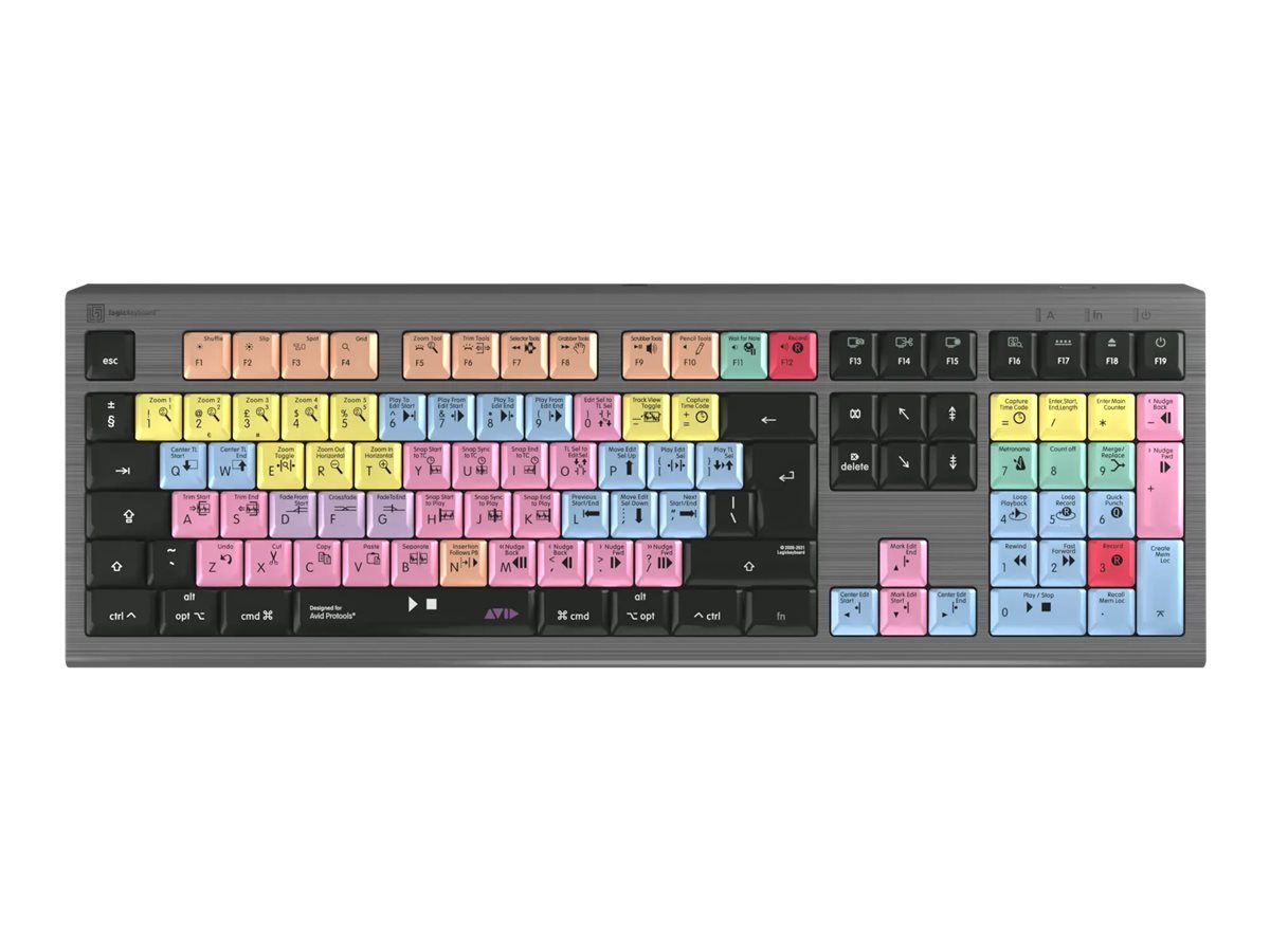 An image of LogicKeyboard Avid Pro Tools ASTRA 2 - keyboard - QWERTY - UK - black Input Device