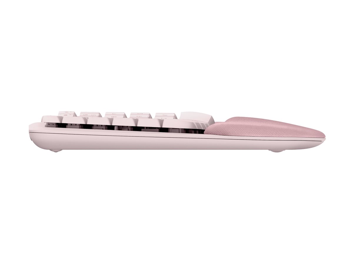 Logitech Ergo Series Wave Keys keyboard QWERTY English rose Input Product shot Front 79800
