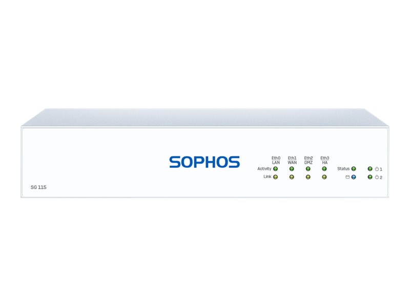 Sophos SG 115 rev.3 TotalProtect Plus (EU/UK/US power cord)