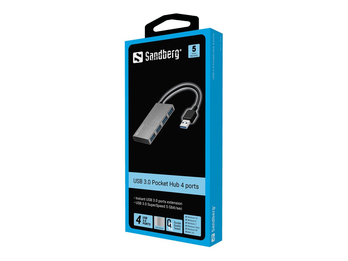 SANDBERG 133-88 Sandberg HUB USB 3.0 porty 4