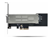 StarTech.com M.2 NVMe SSD to PCIe x4 Mobile Rack/Backplane with Removable Tray for PCI Express Expansion Slot, Tool-less Installation, PCIe 4.0/3.0 Hot-Swap Drive Bay, Key Lock - 2 Keys Included Interfaceadapter 