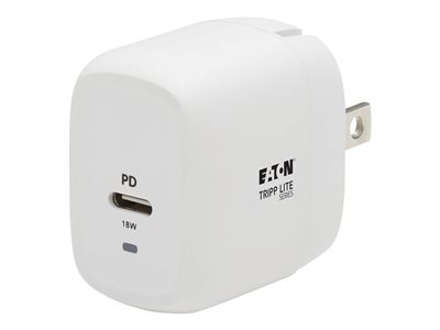 Eaton Tripp Lite Series USB-C Wall Charger Compact with 4 ft. USB-C to Lightning Cable
