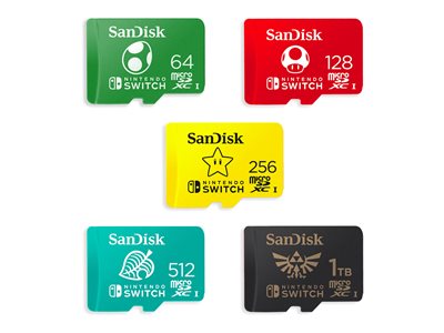 Carte Micro SD 512Go Sandisk - Licence Nintendo Switch officielle