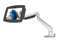 Compulocks Galaxy Tab A7 Lite Space Enclosure Articulating Arm Mount - Mounting kit (enclosure, articulating arm mount) - for tablet - lockable - high-grade aluminum - silver, black - screen size: 8.7