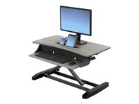 Ergotron WorkFit-Z Mini Sit-Stand Desktop Stående skrivebordsomformer Sort Kontor
