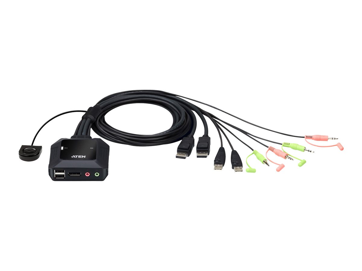 An image of ATEN CS22DP - KVM / audio / USB switch - 2 ports