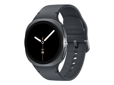 Samsung Galaxy Watch8 40 mm graphite smart watch with sport band rubber graphite 