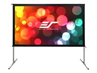 Elite Screens Yard Master 2 Series OMS120HR3 Projection screen with legs rear 
