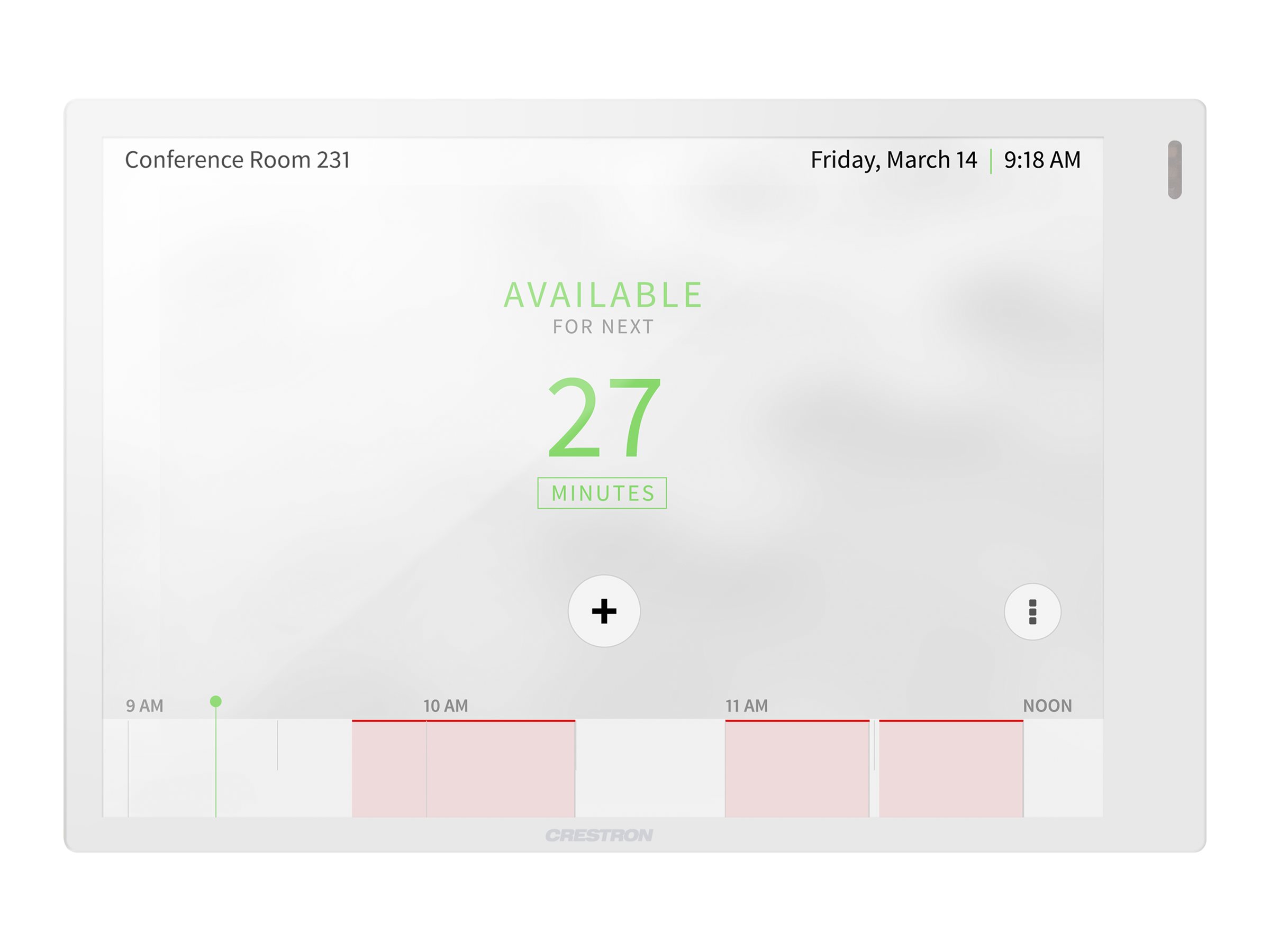 7 in. Room Scheduling Touch Screen, Wh