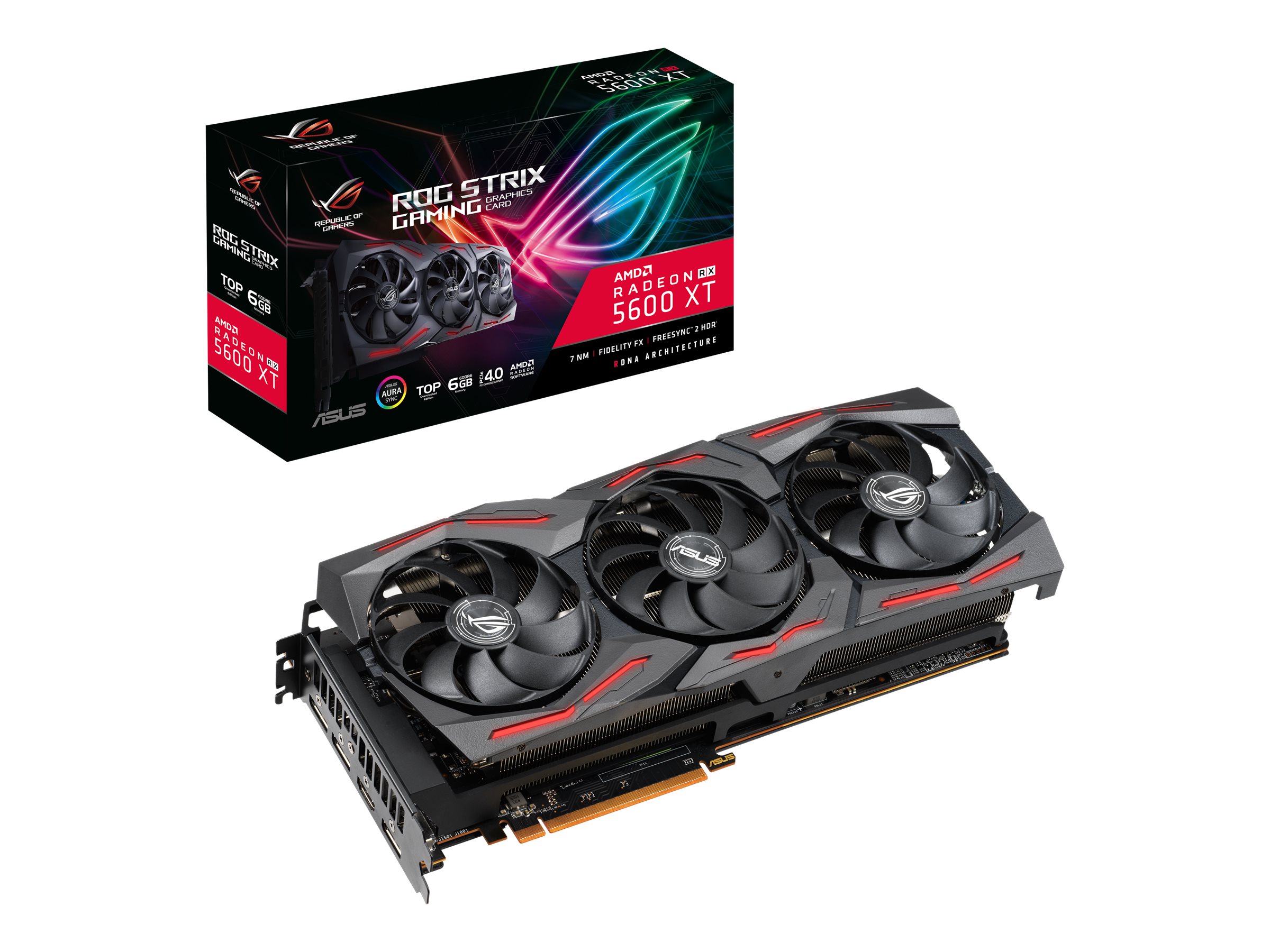 ASUS ROG-STRIX-RX5600XT-T6G-GAMING | Overview, Specs, Details | SHI