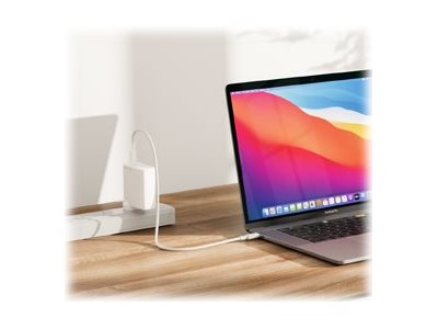 ALOGIC Rapid Power 1X100 GaN Charger power adapter USB-C 100 Product shot Right-angle 79251