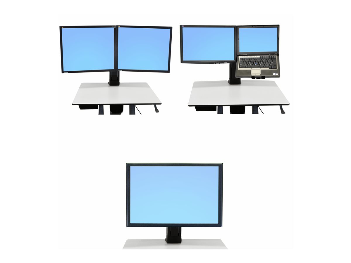 Ergotron WorkFit - Conversion kit upevňovací komponent - pro Displej LCD - Duální nebo LCD a notebook/Single HD – foto 2