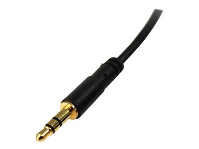 StarTech.com 15 ft. (4.6 m) 3.5mm Audio Cable - 3.5mm Slim Audio Cable - Gold Plated Connectors - Male/Male - Aux Cable (MU15MMS)