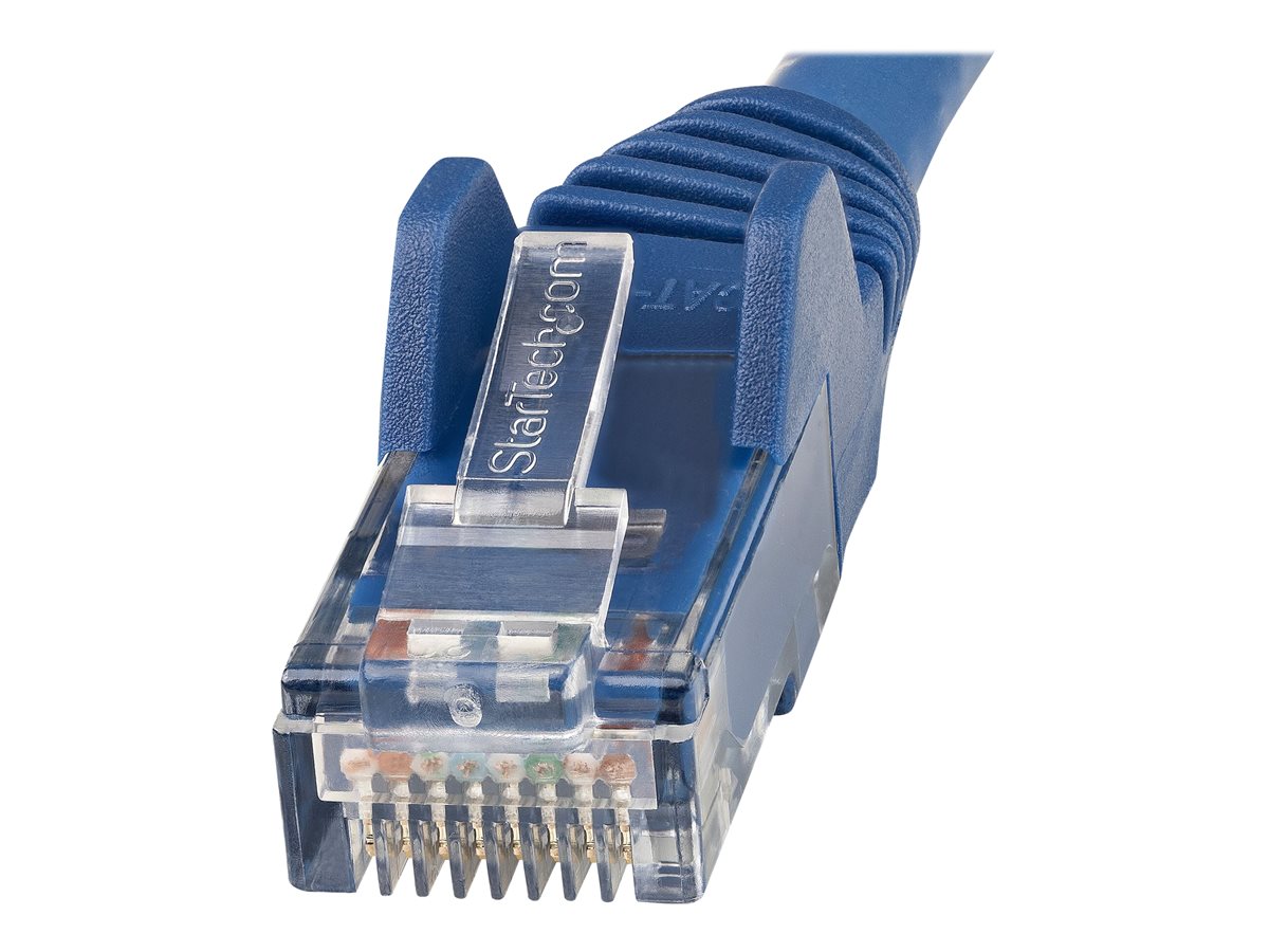 StarTech.com 3m LSZH CAT6 Ethernet Cable, 10 Gigabit Snagless RJ45 100W PoE Network Patch Cord with Strain Relief, CAT 6 10GbE UTP, Blue, Individually Tested/ETL, Low Smoke Zero Halogen - Category 6 - 24AWG (N6LPATCH3MBL) - patch kabel - 3 m - modrá – foto 4