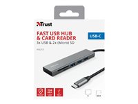 TRUST Hub USB-C HALYX 5 ports 3 USB 1 SD