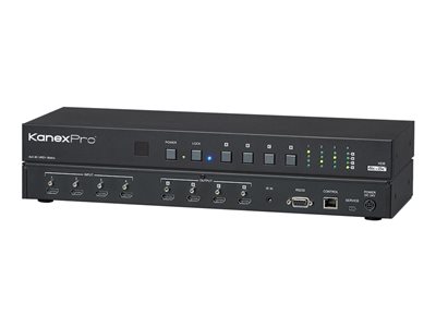 KanexPro HDMX44-18G 4x4 HDMI 2.0 Matrix Switcher with 4K/60Hz