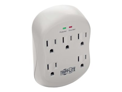 Tripp Lite Surge Protector Wallmount Direct Plug In 5 Outlet RJ11 1080 Joules